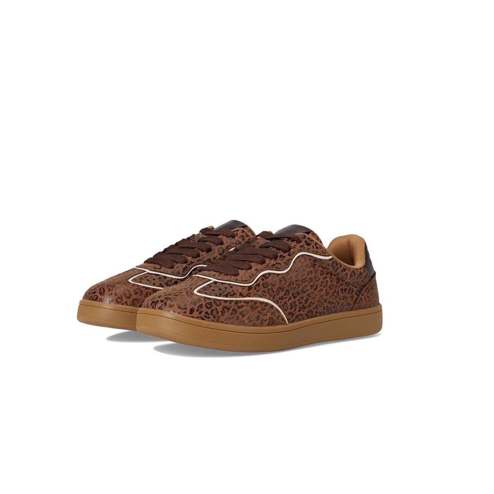 NEW DV Dolce Vita Venessa SneakerLeopard Print Brown Size 8